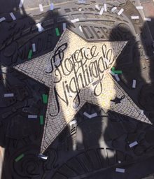 Walk of Fame Nightingale plaque