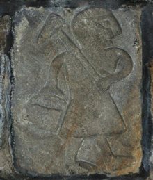 Anglo-Saxon image of a lead miner, found at Bonsall, near Cromford, in the 19th century